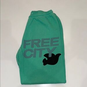 Freecity Teal Joggers with Black Logo